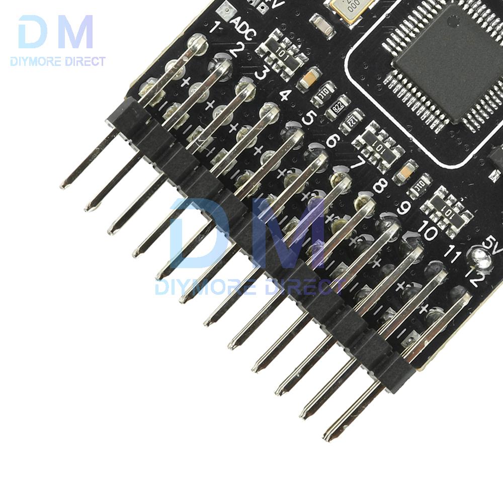 DC5-12V 12CH PWM Converter Board for FPV Drone Receiver, High Voltage Servo Stable Drive, Signal Conversion Module