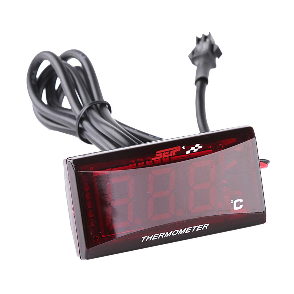 Motorcycles Water Temperature VoltageTime RPM Tachometer Norxi Mini 4 In 1 Led Digital Display Quad Meter - Foto 11