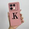 for Infinix Note 40 4G X6853 / Note 40 Pro 4G 5G X6850 X6851 / Pro Plus X6851B Phone Case Cute Letters Silicone Shockproof Cover