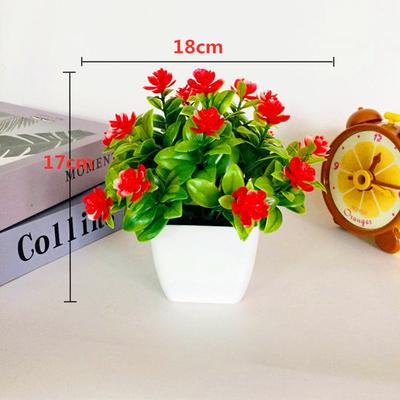 Artificial Flower Potted PlantArtificial Rose Potted Plant 18 Small Tea Rose Potted Plant Ornaments