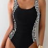 New Women's Summer Plus Size Halter Slim One-piece Swimsuit Swimsuit Sleeveless Tight