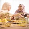 2 st Trä Ramadan Islamisk Eid Mubarak Kareem Bordskylt Måne Ihålig Stjärna Prydnad För Muslimsk Fest Dekorativa Bordsskivstillbehör