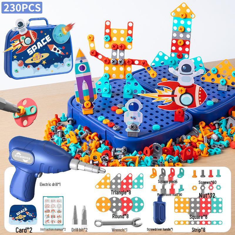 Children's Toolbox Set with Electric Drill and Screwdriver Repair Toys