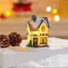 Christmas micro landscape mini luminous small house tabletop ornament Christmas tree ornament children's small gift