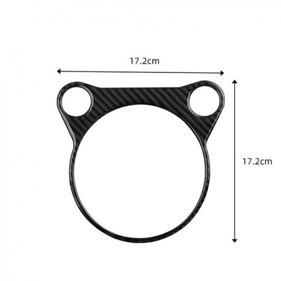 Black Carbon Fiber Interior Automatic Gear Shift Frame Cover For 370Z 2009-20