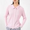 Women's Long Sleeve Cashmere Lapel Sweater - Autumn/Winter Fashion Versatile Knitwear