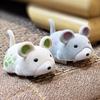 Robotic Plush Mouse Cats Toy Simulated Animal Automatic Movements Anxiety Boredom Relief For Indoor Floor Table Use