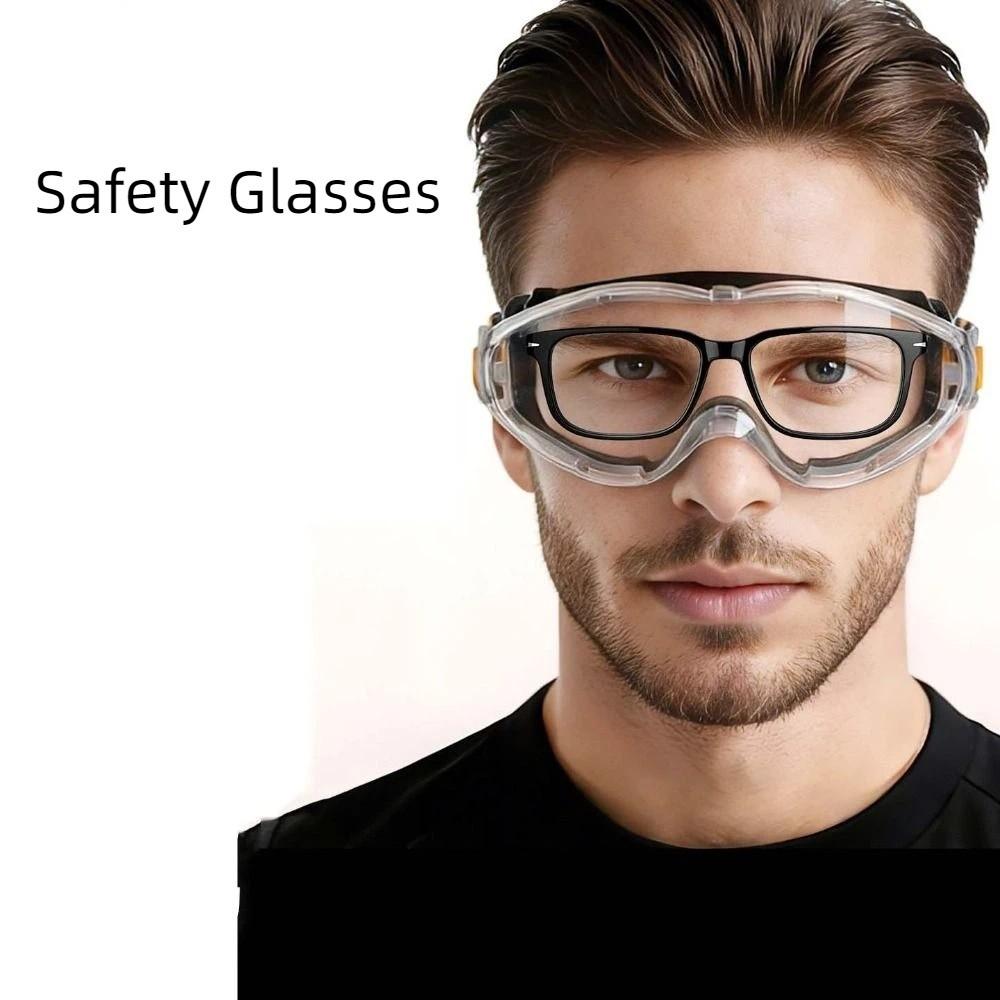 Anti Scratch Safety Glasses Clear Lens Dust Proof Goggles Anti Fog Goggles  Eye Protection