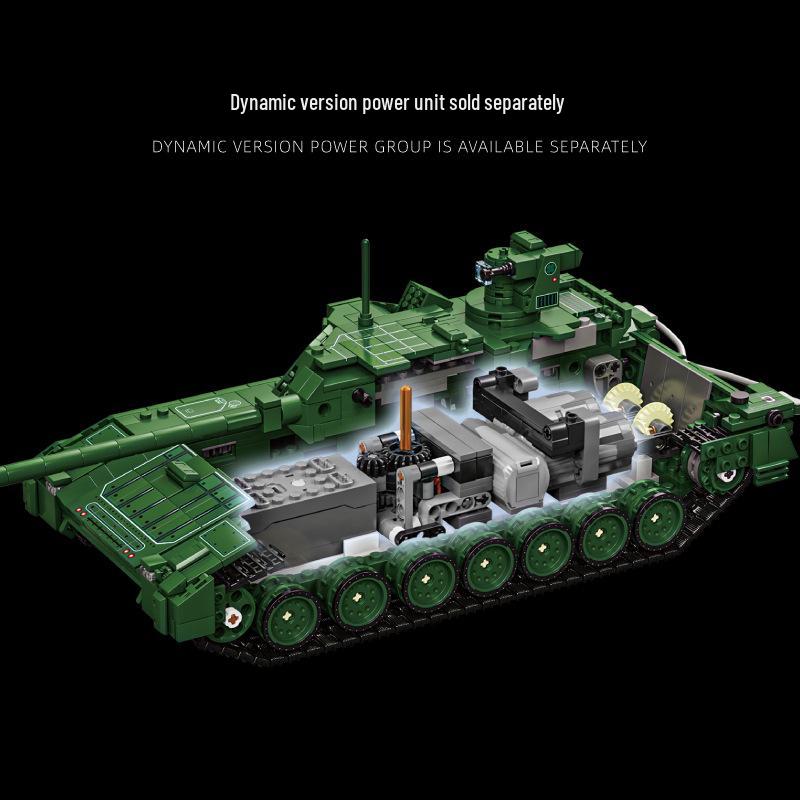 12GO Panther KF51 & T14 Armata Model Czołgu RC Klocki do Budowania - Zabawka do Montażu 4. Generacji 96001-5