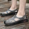 Fashion 2025 Summer Hot Selling Men's Beach Mesh Shoes Breathable Men's Sandals Simple Gray Anti Slip Waterproof Outdoor Casual Shoes