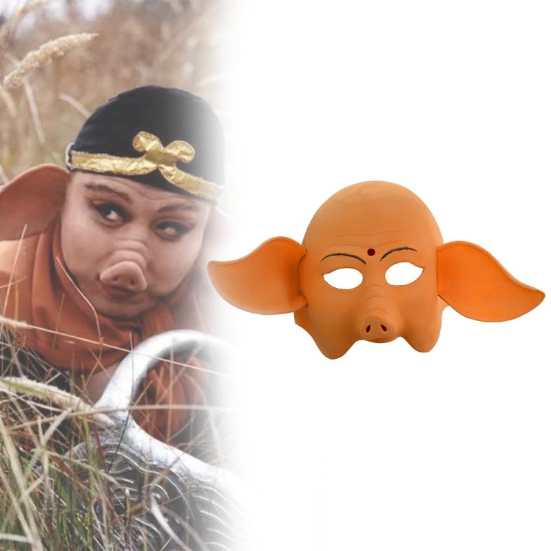 Black Wukong Myth Zhu Bajie Pig Cosplay Latex Mask Performances Halloween Party