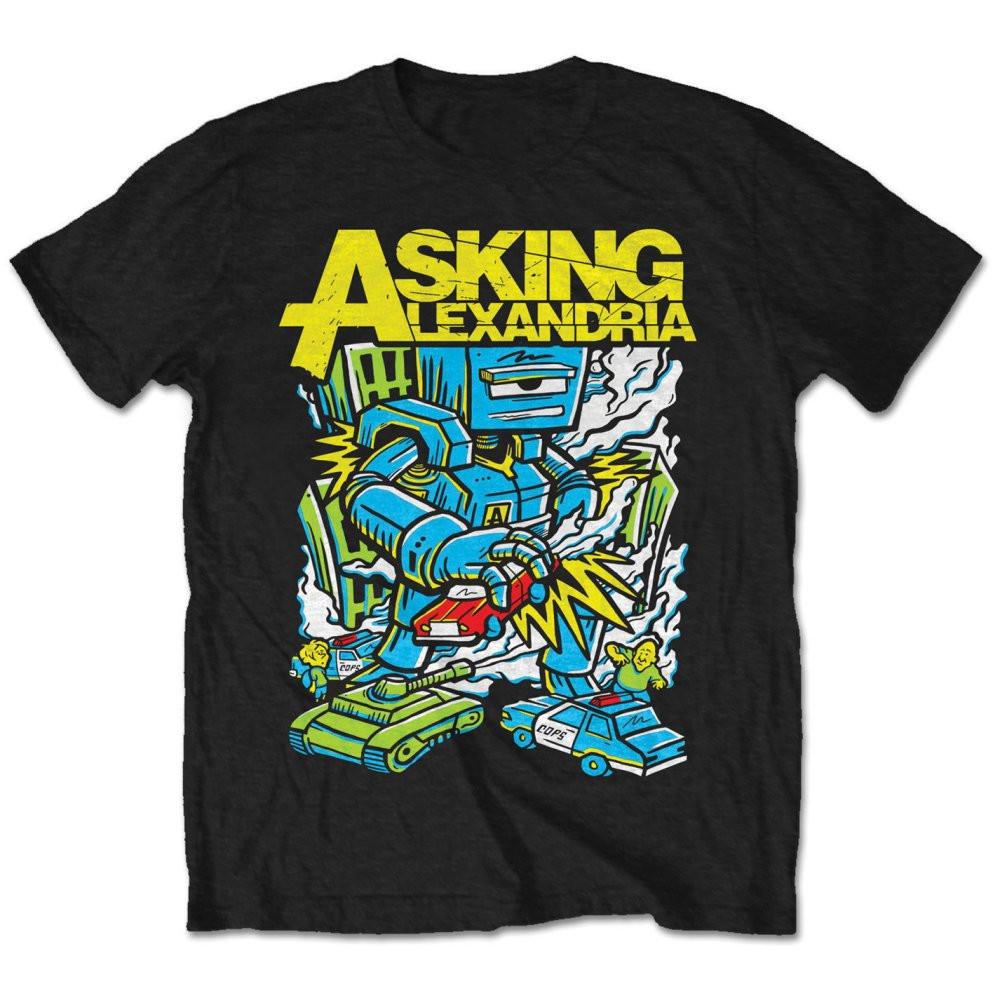 New Killer Robot Asking Alexandria Music T-Shirt All size shirt C051 XL