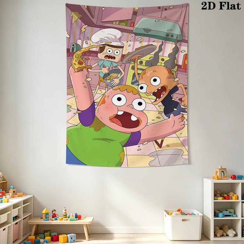 Clarence Animated Series Pattern Home Decor Tapestry, Wall Hanging, Decorative RV Wall Cloth.XGT0914410