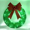 Creative Fashion Christmas Wreath Metal Luminous Wreath Led Warm Light Christmas Decoration  Hot-Selling Door Pendant