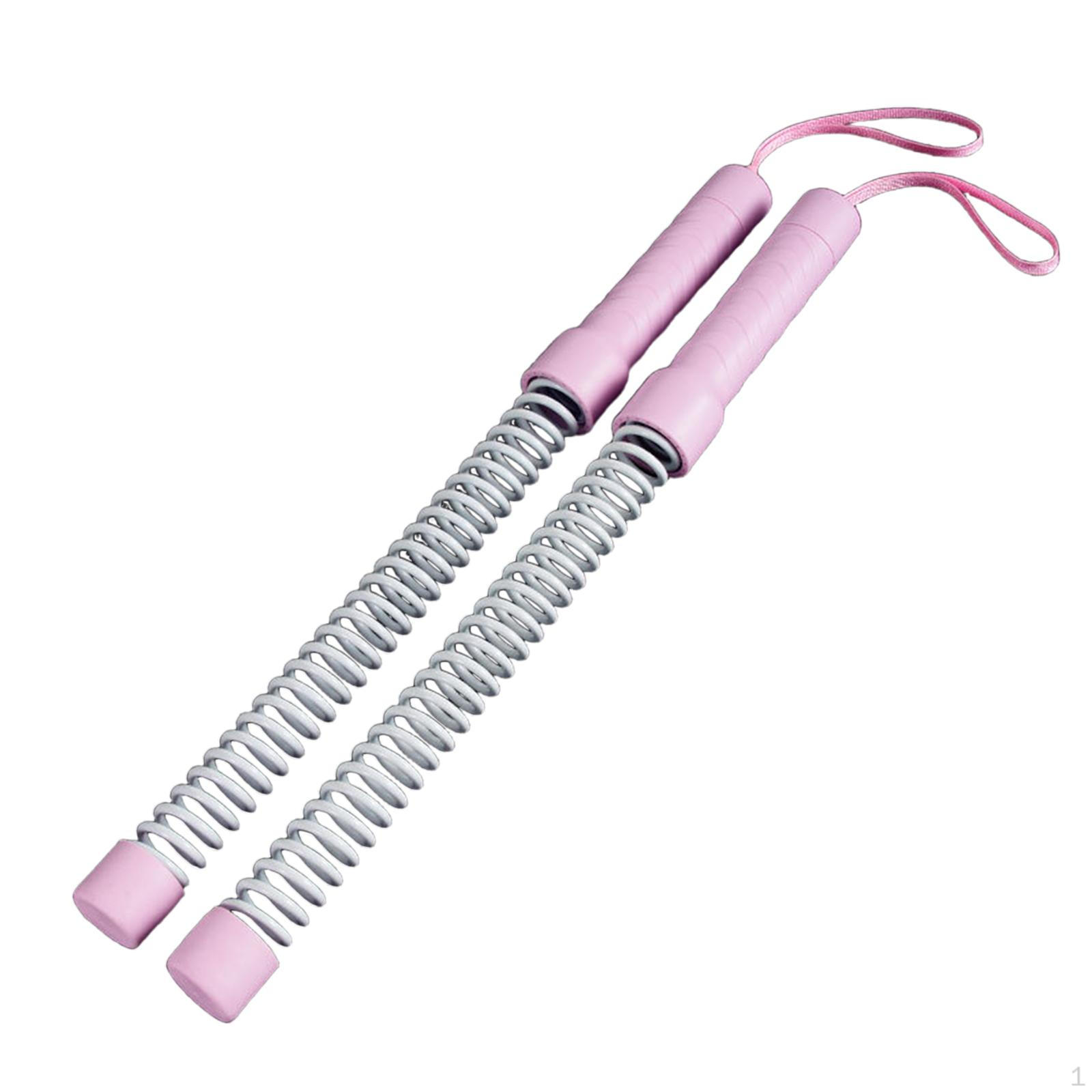 

2Pcs Fitness Ropeless Battle Ropes Exercise Training Rope for Home розовый