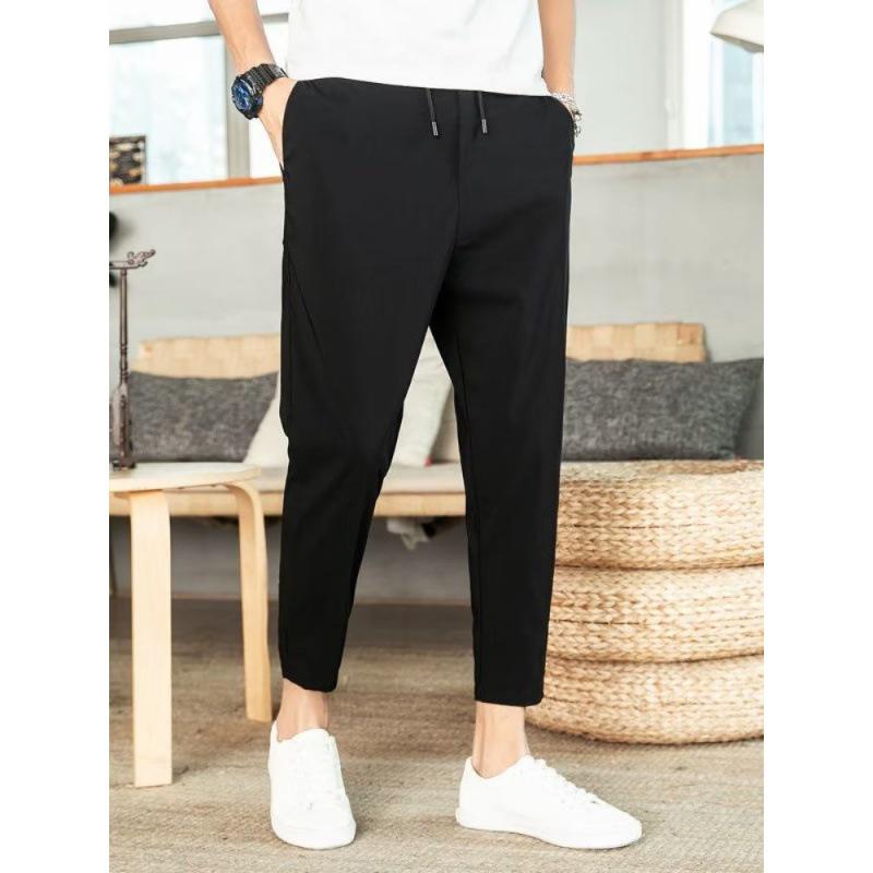 Men's Slim Fit Skinny Summer Drawstring Pants