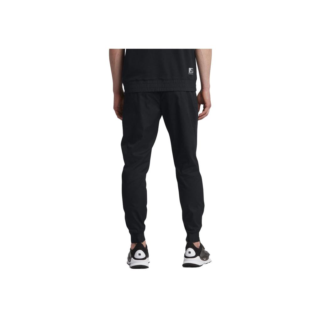 Nike International Woven Jogger Solid Color Casual Tapered Knit Pants Men Bottoms Black 880540-010