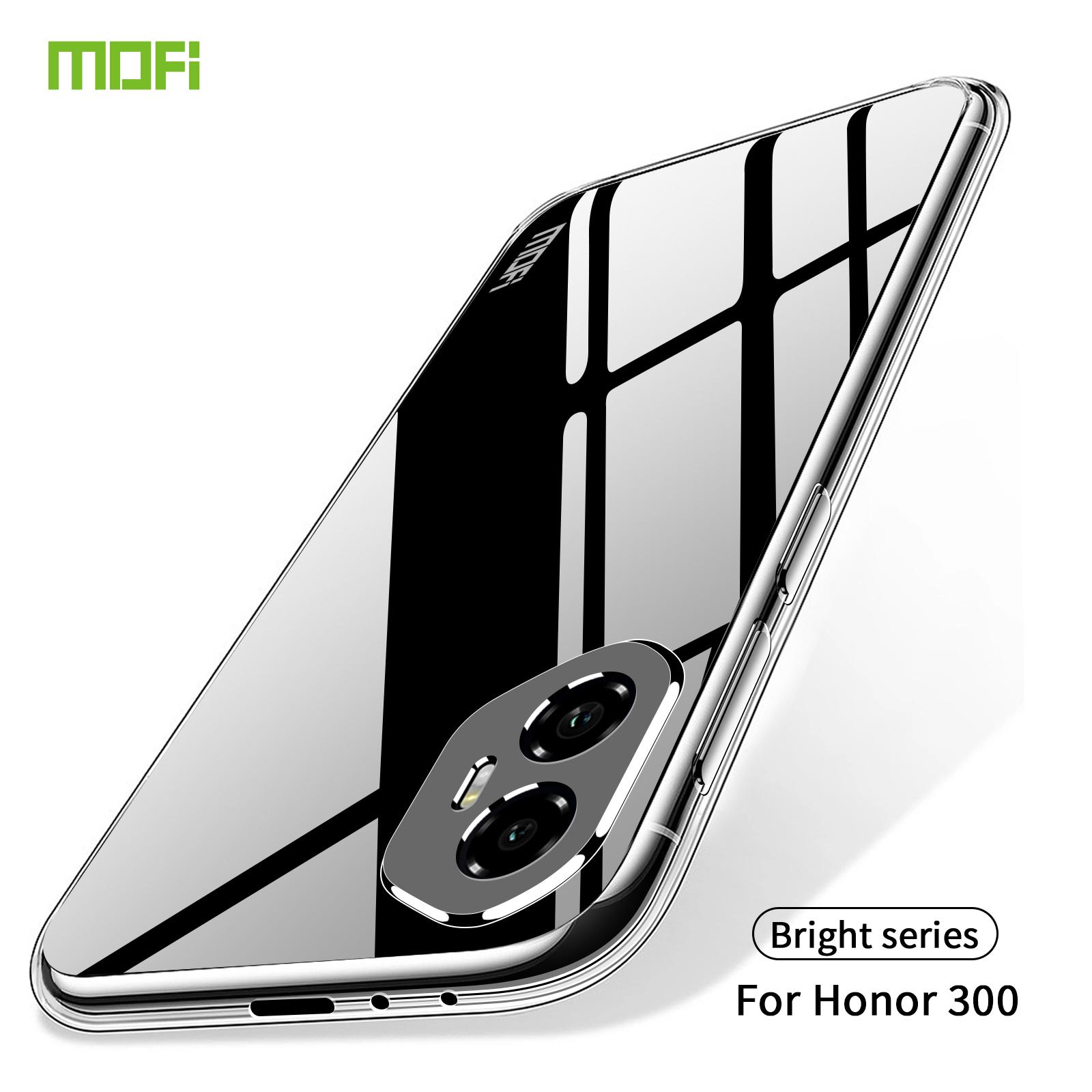 

For Honor 300 Clear Phone Case MOFI Ultra-Thin TPU Phone Back Cover Transparent