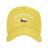 Unisex Baseball Cap Czech Republic EST Independence Day Wild Sun Shade Peaked Adjustable Outdoor Caps for Unisex Women
