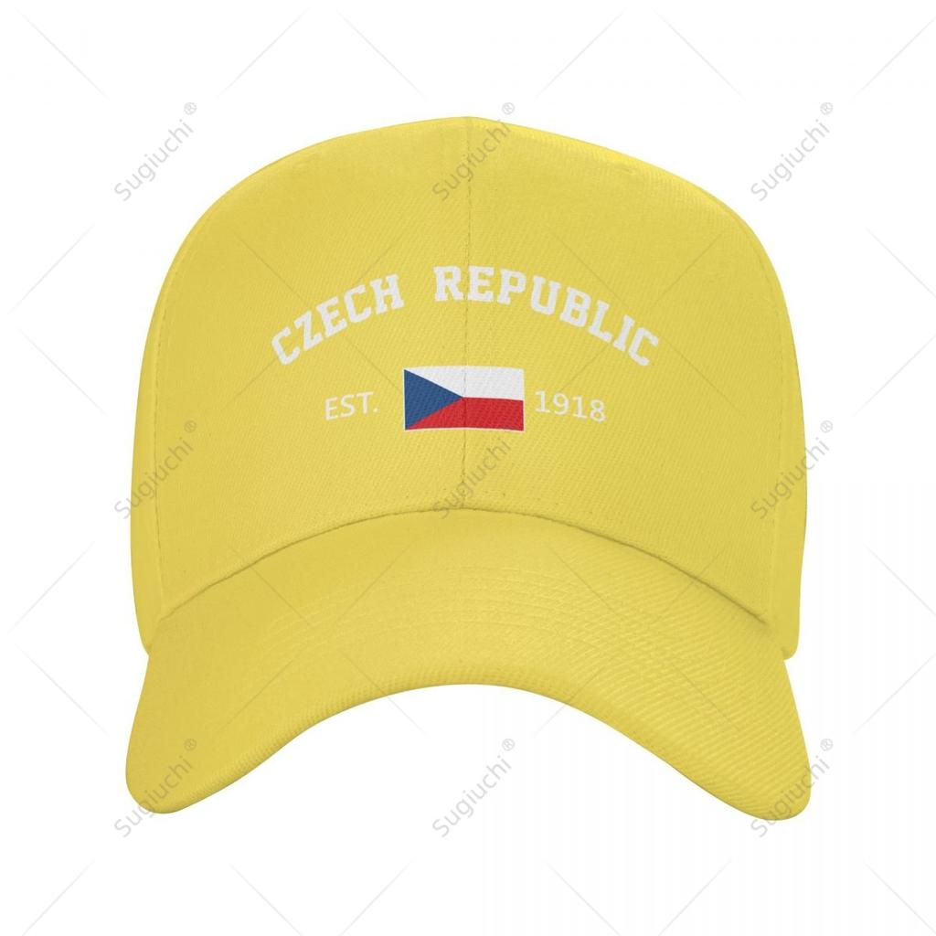 Unisex Baseball Cap Czech Republic EST Independence Day Wild Sun Shade Peaked Adjustable Outdoor Caps for Unisex Women
