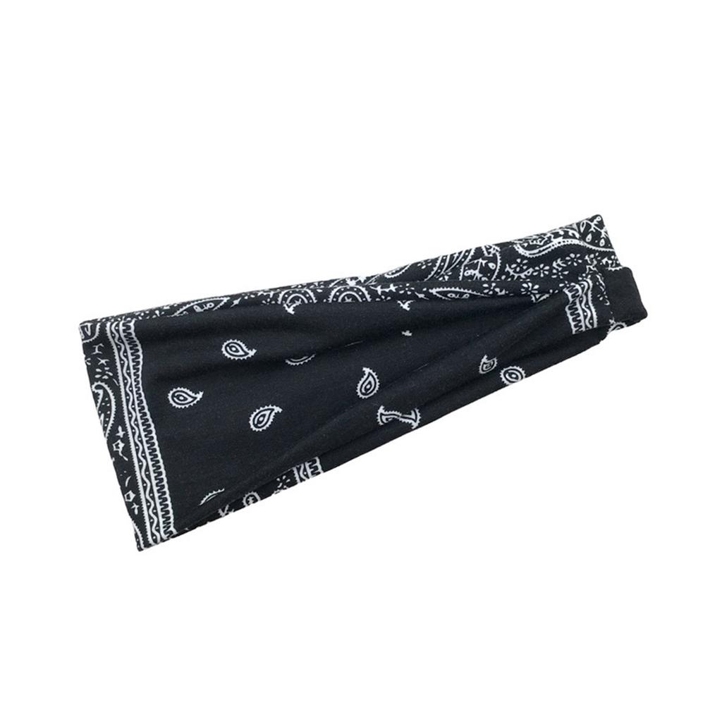 Boho Headbands Paisley Hair Bands Knoted Turban Headband Stretch Twist Head Wraps Stripe Cloth Head Bands for Women and Girls