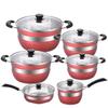 12-Piece Stainless Steel Cookware Set with Thickened Composite Bottom: Includes Frying Pan, Soup Pot, and Milk Pot.