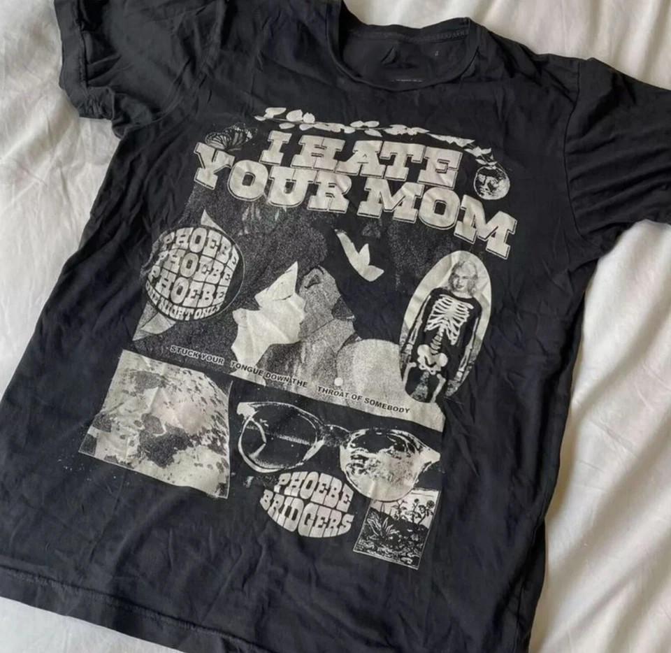 ГОРЯЧАЯ футболка Phoebe Bridgers I Hate Your Mom Репринт Полный размер S-5XL Унисекс XXXXL