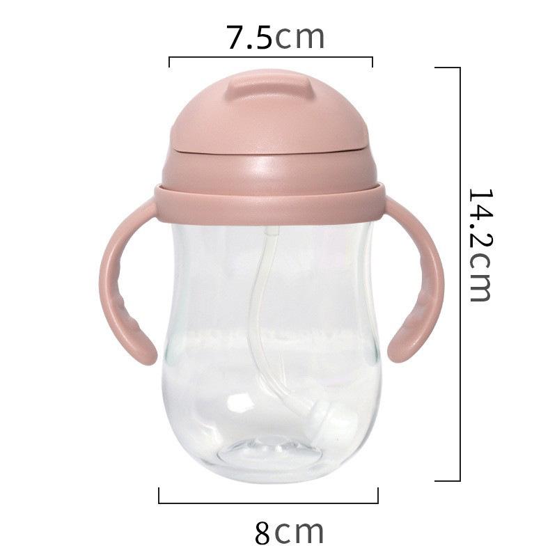 Neugeborenen Babyflasche Schnabeltasse - Tritan Strohbecher, Tropf- und auslaufsicher, Ideal für Säuglinge und Kinder