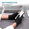 1Pair Copper Compression Arthritis Gloves Fingerless for Carpal Tunnel, RSI, Rheumatoid, Tendonitis, Hand Pain, Computer Typing
