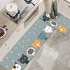 Washable Kitchen Floor Mat Parlor Carpet Bedroom Long Rug Bathroom Entrance Doormat Toilet Anti -Slip Anti -Fatigue Absorbent Mats 