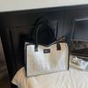 Minimalist Tote Bag For Women With Cotton Fabric And Large Capacity For Daily Commuting