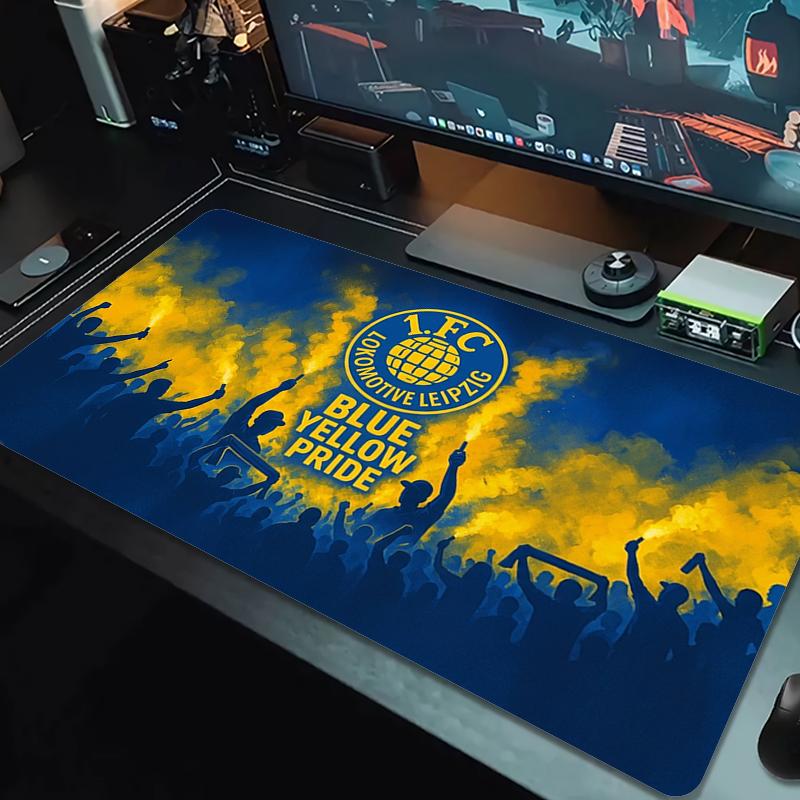 Lokomotive Leipzig Mauspads Großes Gaming Tischkissen Rutschfestes Laptop Tablet Großes Mauspads XXL Matte Mini PC Spielmatte Mit Schlosskante_xia