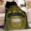 S-Shrek-K Pun Funny Memes Blanket Warm And Soft Suitable For Bedroom Living Room Sofa Bed Office Travel Camping