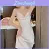 Ice Silk Nightgown For Women Summer Breathable Sleepwear With Slit For Home And Hotel