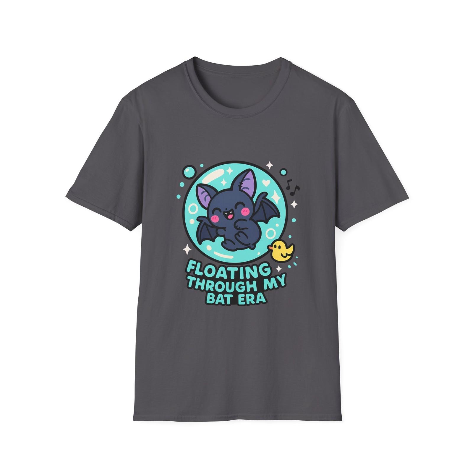 Unisex Softstyle T-Shirt Mens Womens Tees Top Blissful Bat Bubble Funny Rubber Duck Dreamy Halloween S