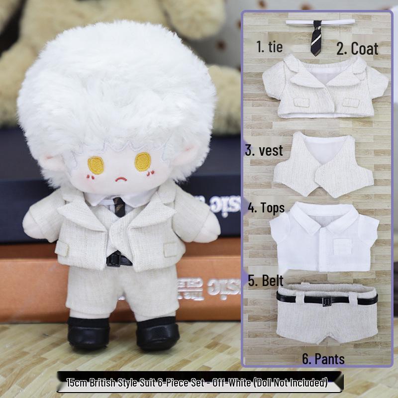 15cm Star Doll Boy Outfit - Cotton Plush Toy Uniform