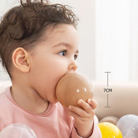 100 Stück/Set 7CM Bunte Bällebadbälle Verdicktes PE Quetschfest BPA Phthalat