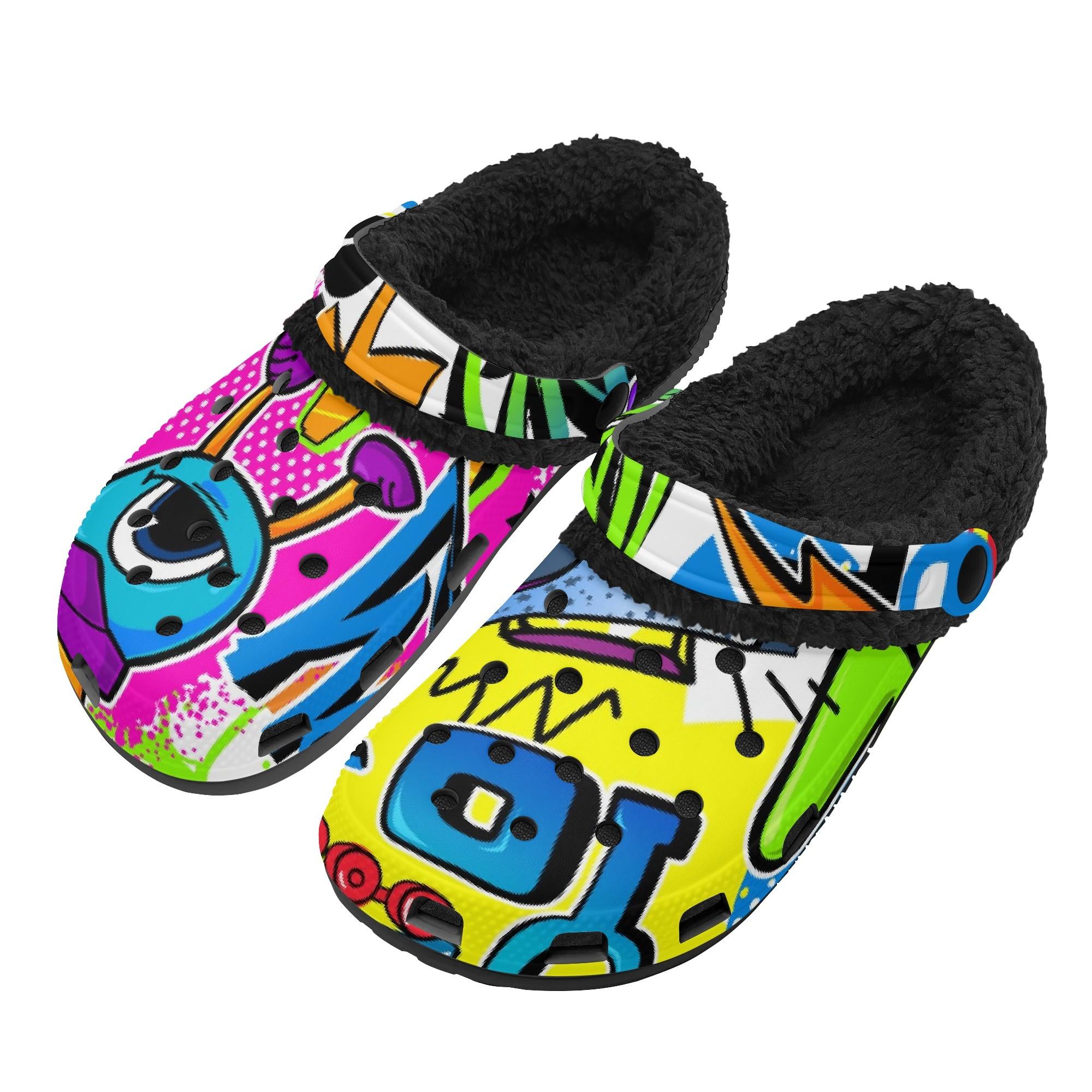 

1 пара мягких ЭВА клогов с меховой подкладкой для мужчин и женщин, уютные слипоны, теплая зимняя комфортная обувь, легкие, для использования в помещении и на улице 48 белый