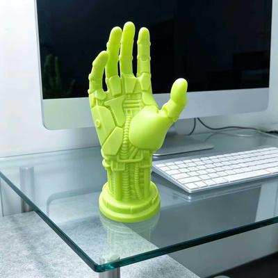 Cyberpunk Mechanical Hand Game Controller Stand - Creative Desktop Ornament & Storage Rack
