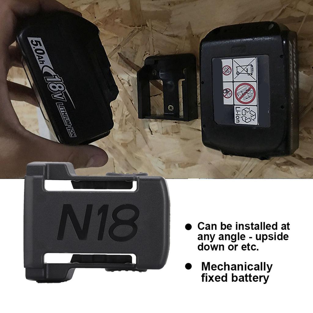 Battery Mount Fit For Milwaukee 18v Batteries Holder Under Shelf Mount(5PCS)