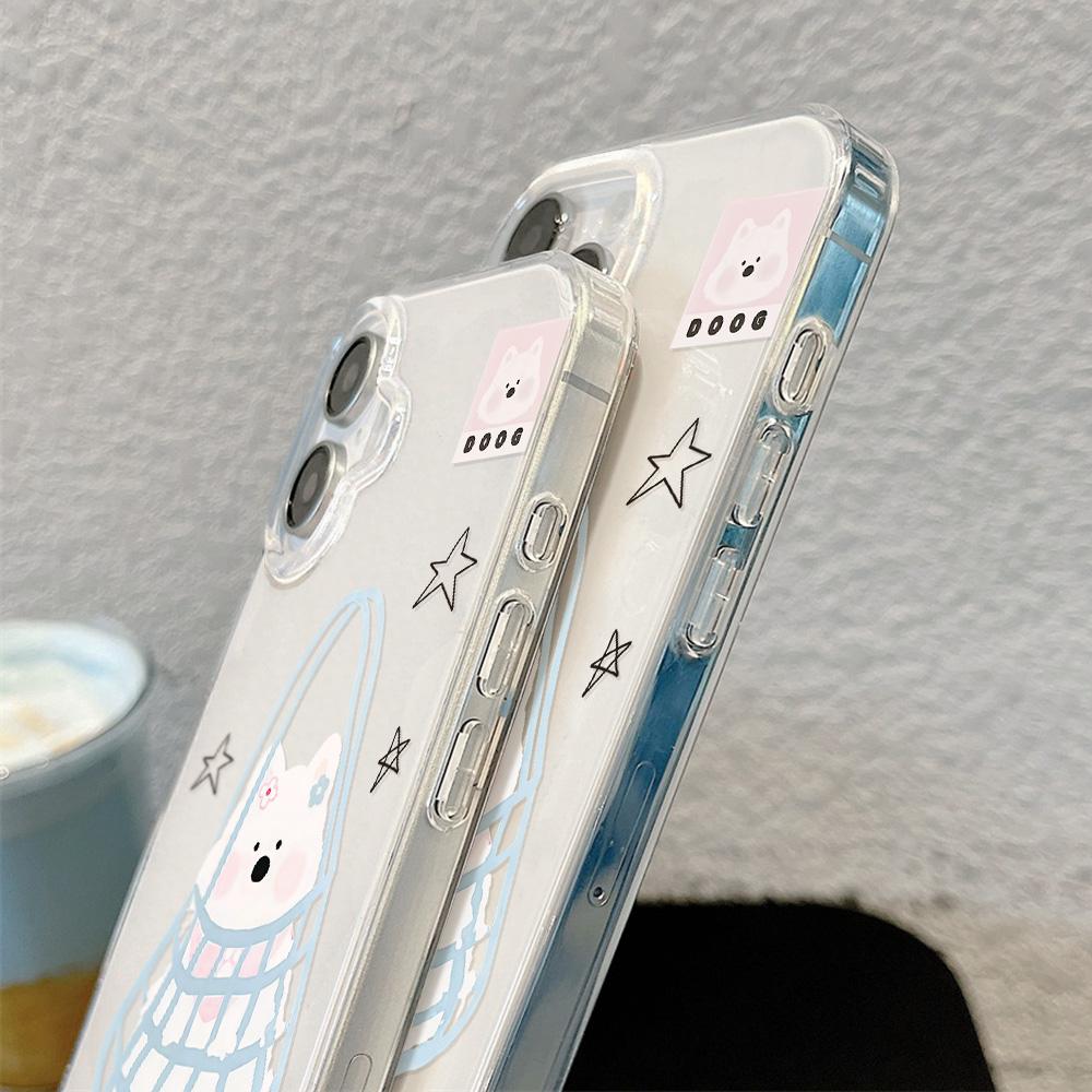 Painted Phone Case for iPhone 12 13 15 16 iPhone 16 12 13 14 15 Pro  14 15 16 Pro Max Coverage Shockproof Anti-Fingerprint Fresh Style Protective Case