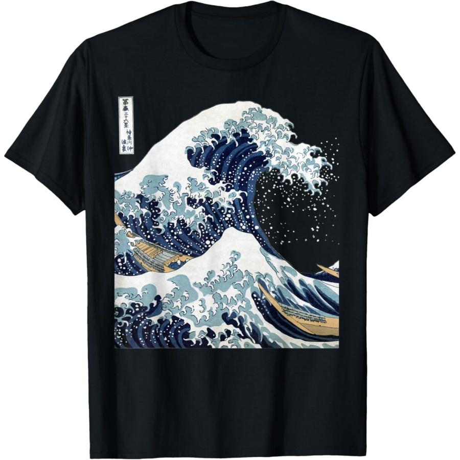 

Famous Art_ Great Ocean Wave T-Shirt XXXXXL чорний