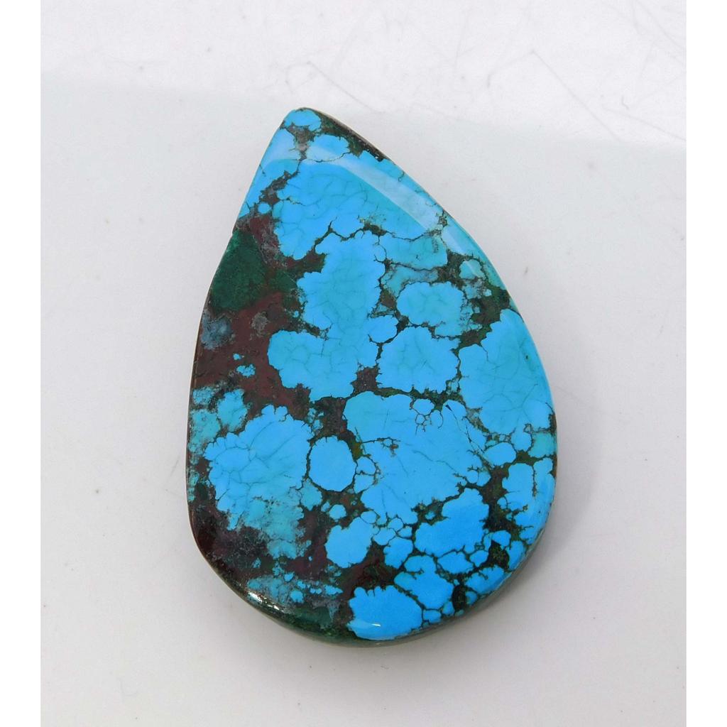 NATURAL Blue Turquoise 55Ct Pear Shape Cabochon 41x27mm   Loose Gemstone
