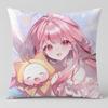 Game Miracle Nikki Cushion Cover Short Plush Cushion Cover Double Sided Print Washable Sofa Pillowcase Home Decor Gift