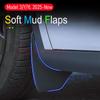 Upgraded Mud Flaps for Tesla Model Y Juniper Model 3 YL 2025 2026 Accessories Mudguards Fender Anti-Sand Guard Protector Cover