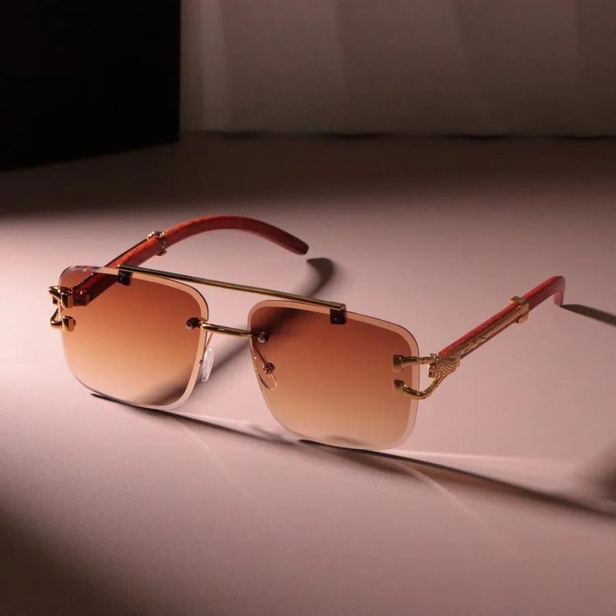 Frameless Lovely Square Sunglasses Women Men Brand Designer Casual Sun Glasses Female Male Colors Mirror