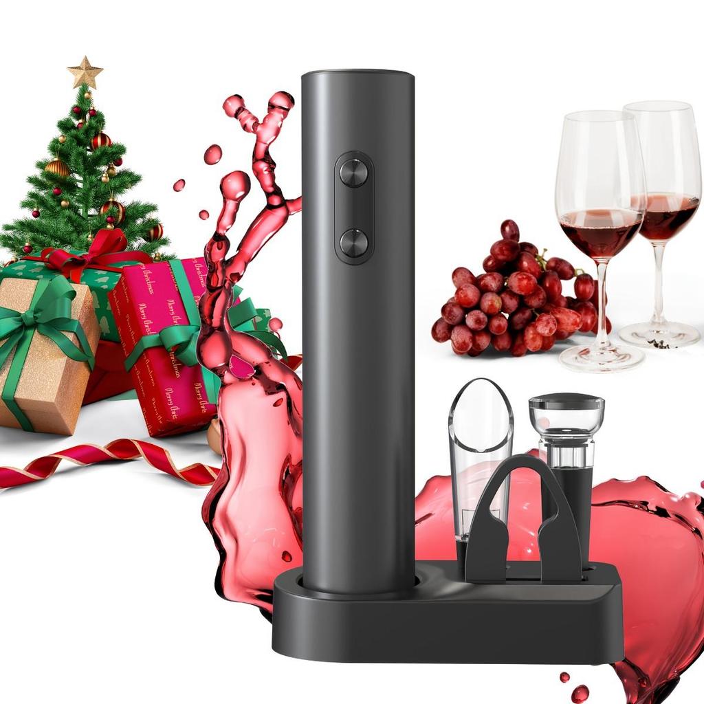 Set de tirbușon electric automat, spirală, vid, turnător, accesoriu pentru bar, 1,93 inch x 9, model elegant, 1 bucată