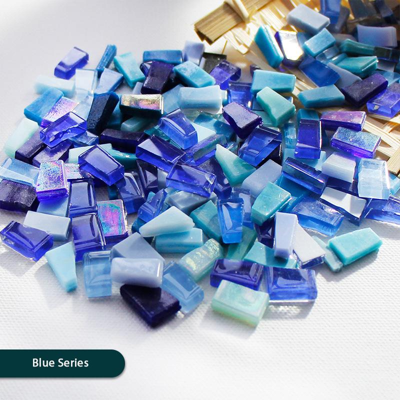 Diy Mosaic Fragments Irregular Shaped Handmade Stone Jade  Glass Particles