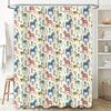 Unframed Floral Shower Curtain Botanical Greenery Nature Pattern Bathroom Decor Vintage Farmhouse Rustic Home Textile Washable W