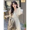 Spring Fairy Long  Dress Gentle Chiffon Long Sleeve Dress